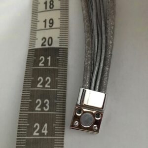 Armbandenset XL licht grijs Leer