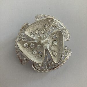 Broche bloem strass
