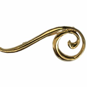 Broche goudkleurig rond