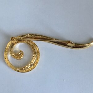 Alternative view of Broche goudkleurig rond