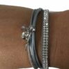Armbandenset XL grijs met magneetsluiting