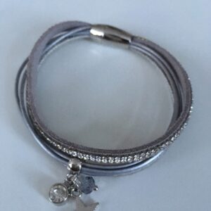 Armbandenset XL grijs met magneetsluiting