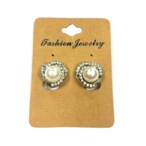 Clipoorbel parel strass