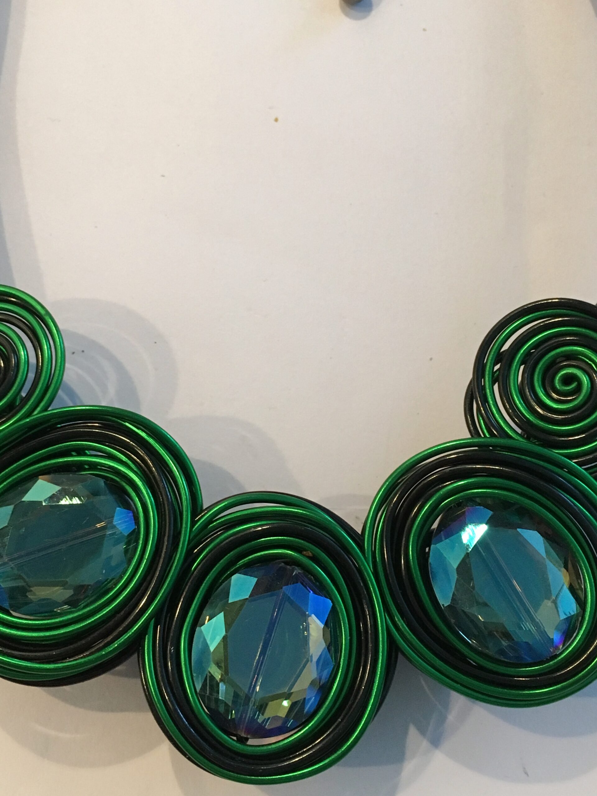 Aluminiumketting groen zwart - Afbeelding 2