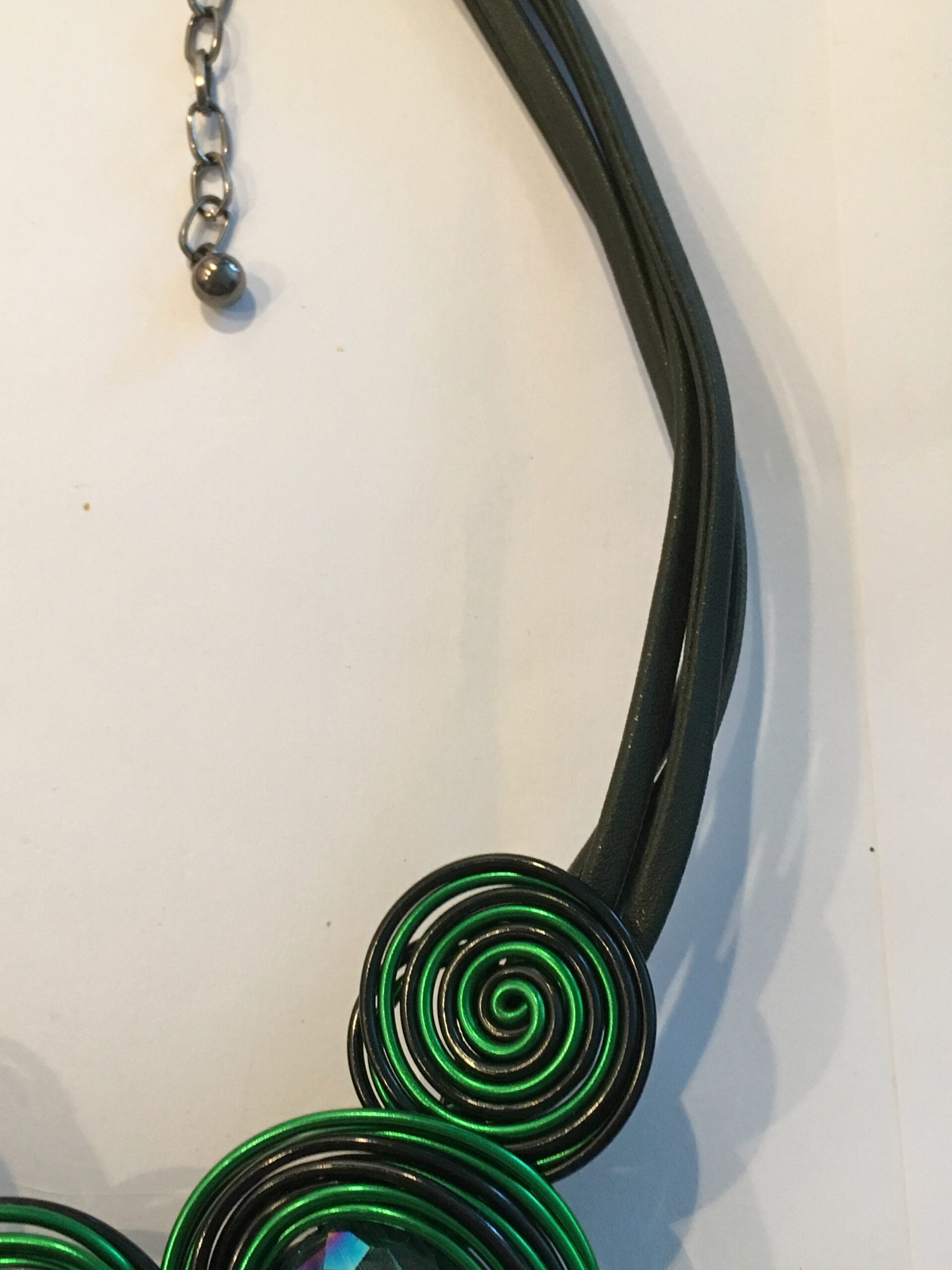 Aluminiumketting groen zwart - Afbeelding 5
