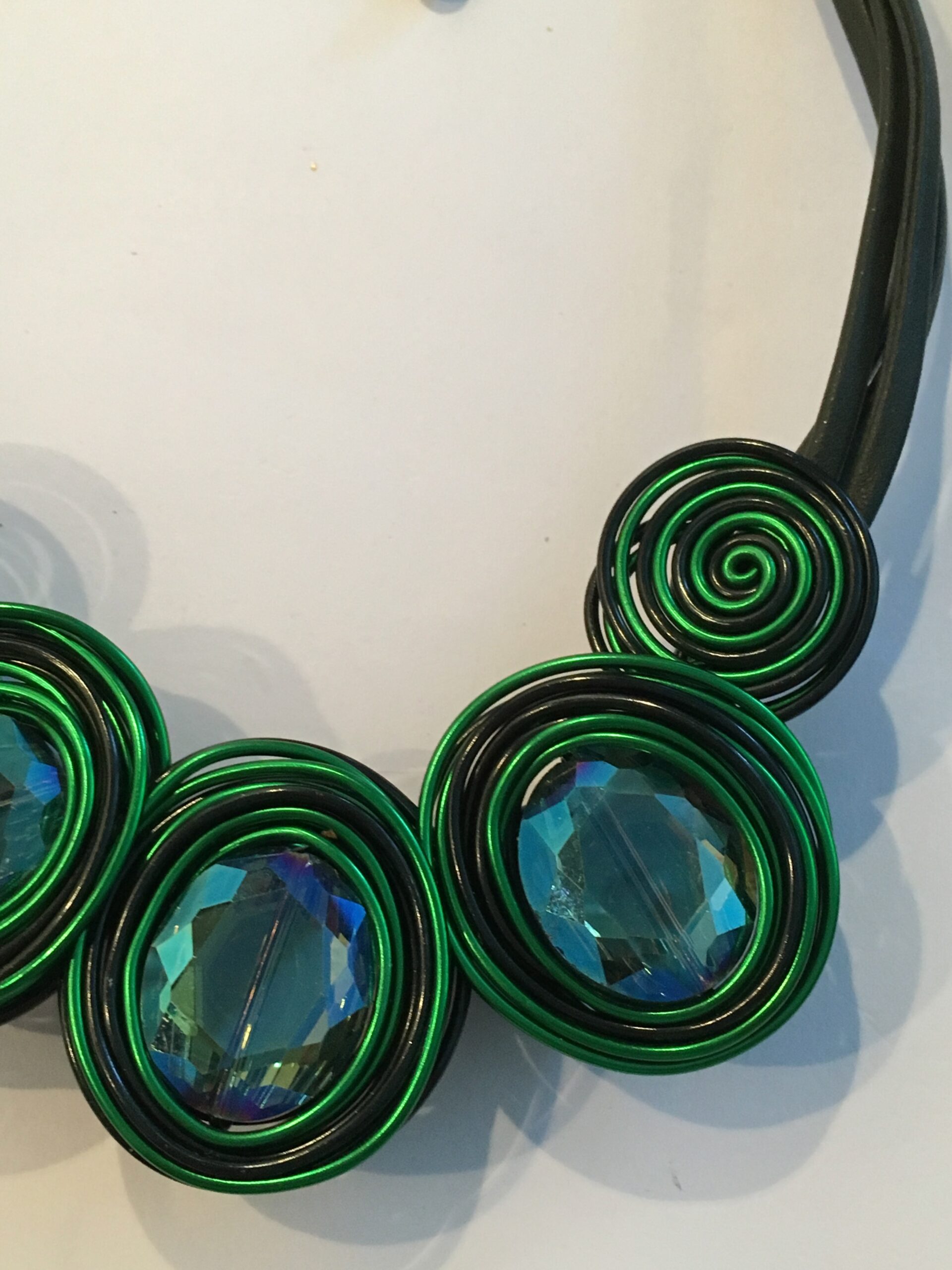 Aluminiumketting groen zwart - Afbeelding 4