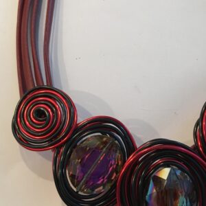 Aluminiumketting rood zwart