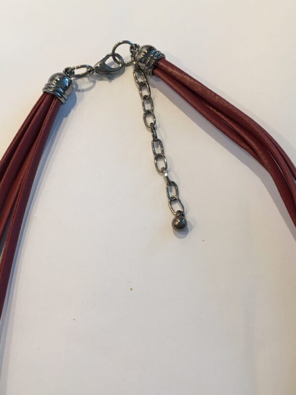 Aluminiumketting rood zwart - Afbeelding 4