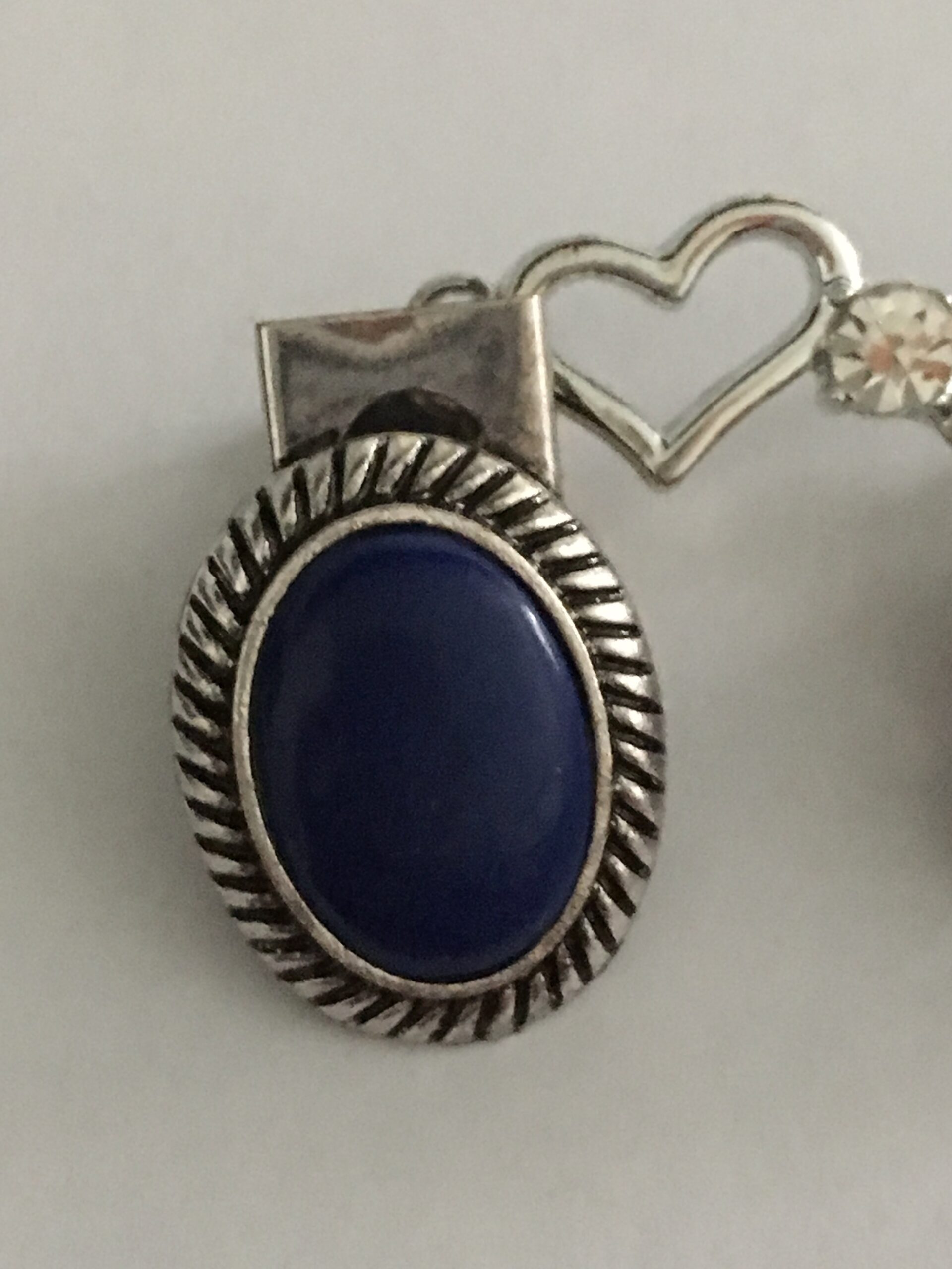 Vestclip blauw hart
