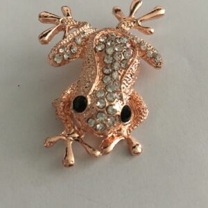 Alternative view of Broche kikker rosekleurig