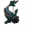 Broche blauwe vis groot