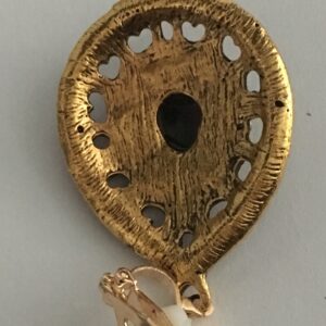 Clipoorbel hanger goudkleurig zwart