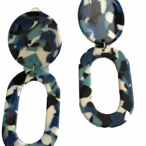 Clipoorbel hanger blauw wit