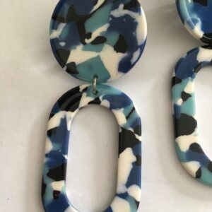 Clipoorbel hanger blauw wit