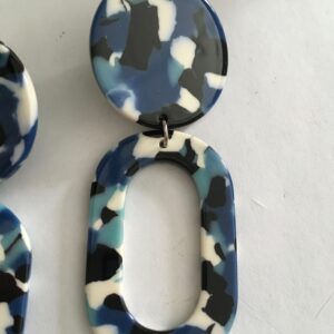 Clipoorbel hanger blauw wit
