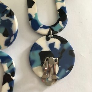 Clipoorbel hanger blauw wit