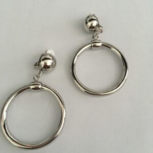 Alternative view of Clipoorbel creool zilverkleurig klein