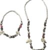 Enkelbandje met schelp met bijpassende ketting