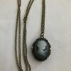 Horlogeketting bronskleurig met camee