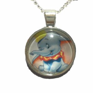 Ketting zilverkleurig met olifanten hanger (dombo)