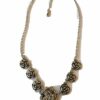 Ketting roosjes met strass metaal