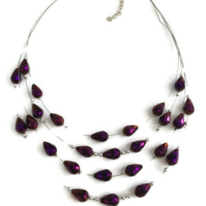 Ketting laagjes paars facet