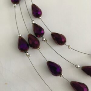 Ketting laagjes paars facet