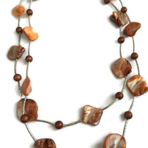 Ketting laagjes schelpkralen