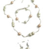Sieradenset ijsparels (ketting, armband en oorbellen)