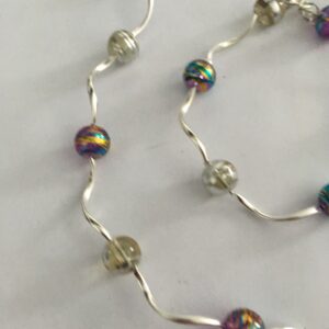 Sieradenset crackle (ketting, armband en oorbellen)