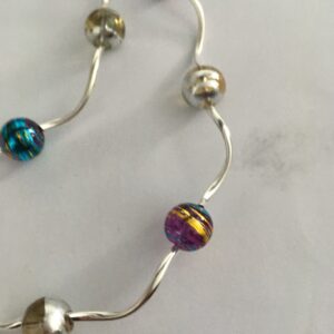 Sieradenset crackle (ketting, armband en oorbellen)