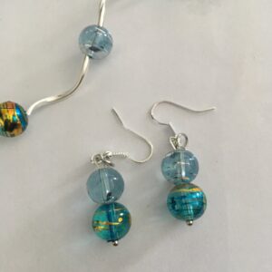 Sieradenset crackle (ketting, armband en oorbellen)
