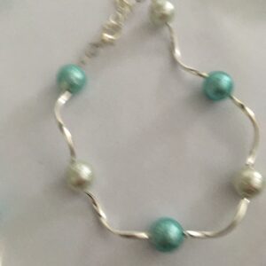 Sieradenset crackle (ketting, armband en oorbellen)