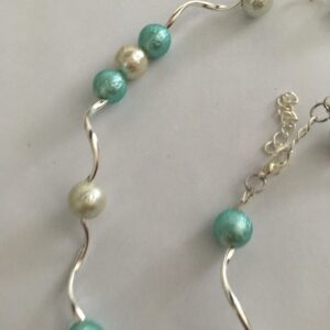 Sieradenset crackle (ketting, armband en oorbellen)