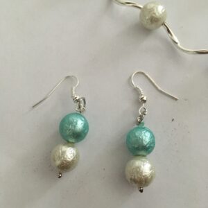 Sieradenset crackle (ketting, armband en oorbellen)