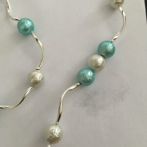 Sieradenset crackle (ketting, armband en oorbellen)