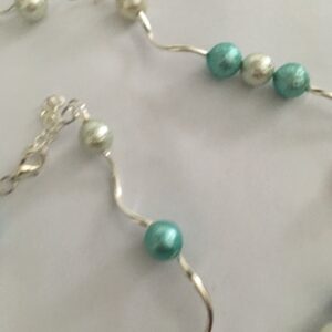 Sieradenset crackle (ketting, armband en oorbellen)