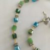 Ketting blokjes en buisjes met bijpassende armband