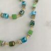 Ketting blokjes en buisjes met bijpassende armband