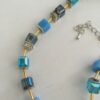 Ketting blokjes en buisjes met bijpassende armband