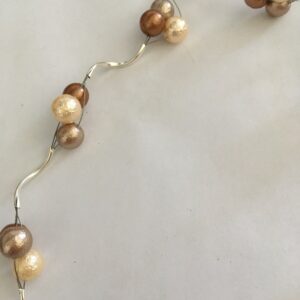 Ketting trosjes ijsparels bruintinten