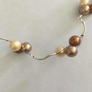 Ketting trosjes ijsparels bruintinten