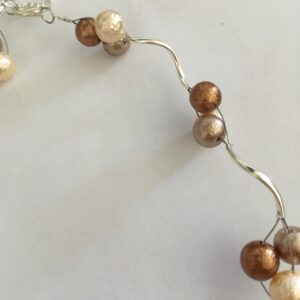 Ketting trosjes ijsparels bruintinten