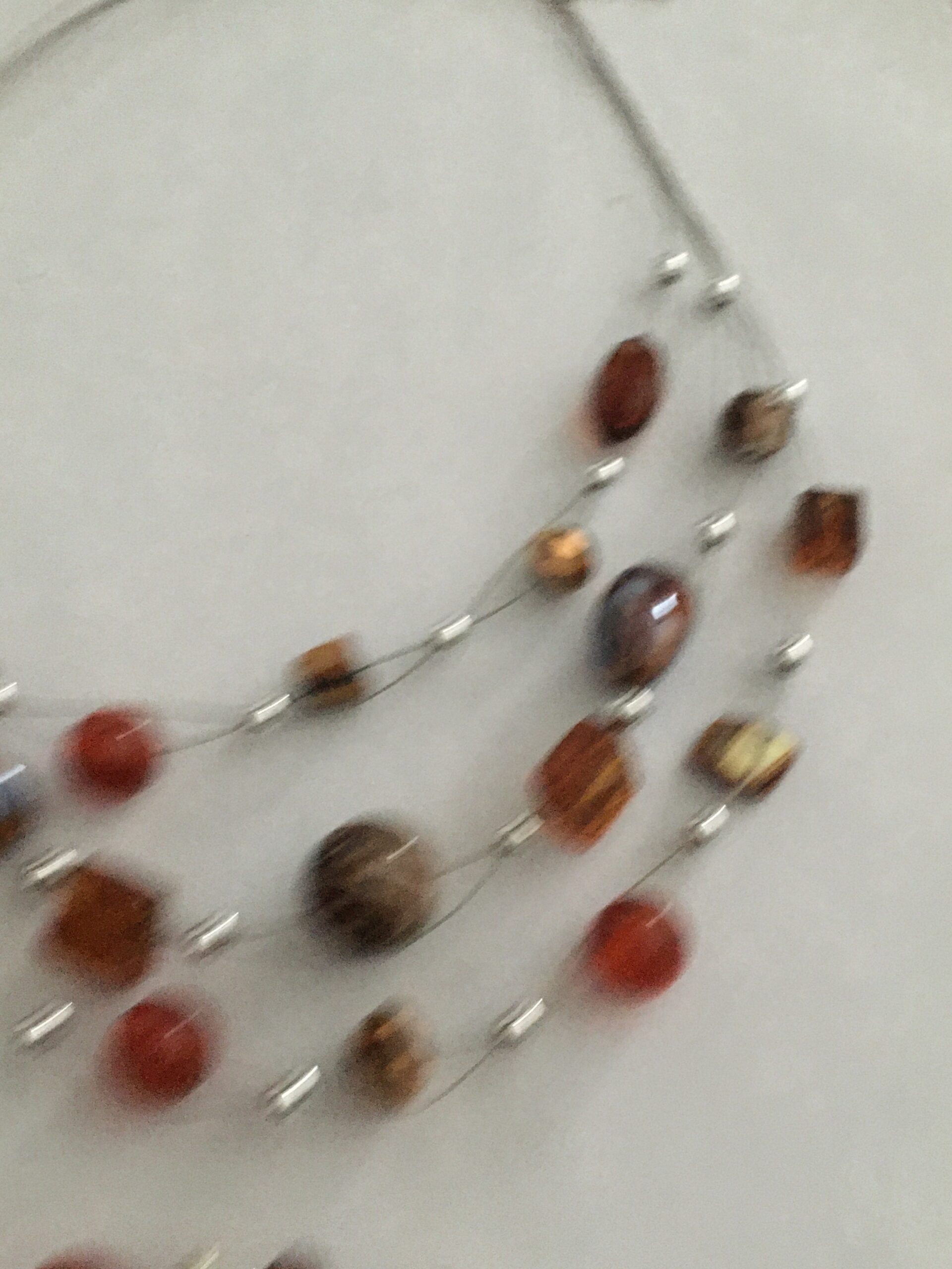 Ketting laagjes bruin met bijpassende armband