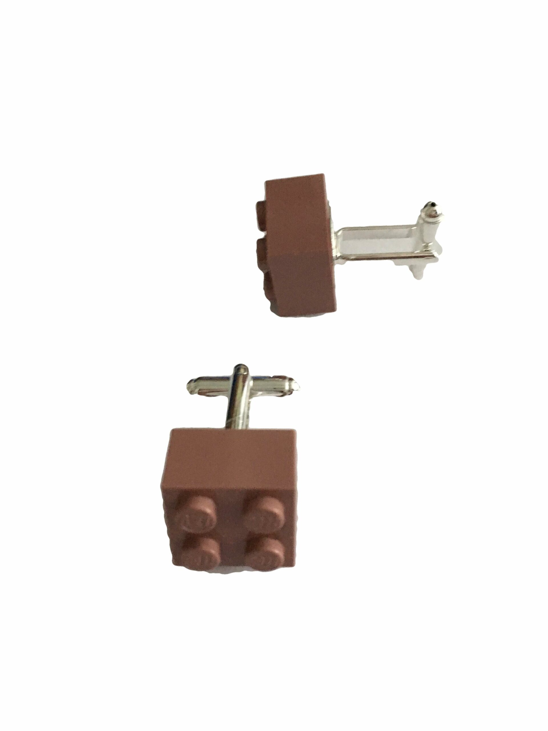 Manchetknopen Lego bruin