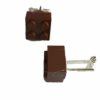 Manchetknopen Lego chocoladebruin