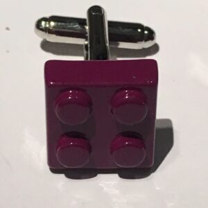 Manchetknopen Legosteen paars