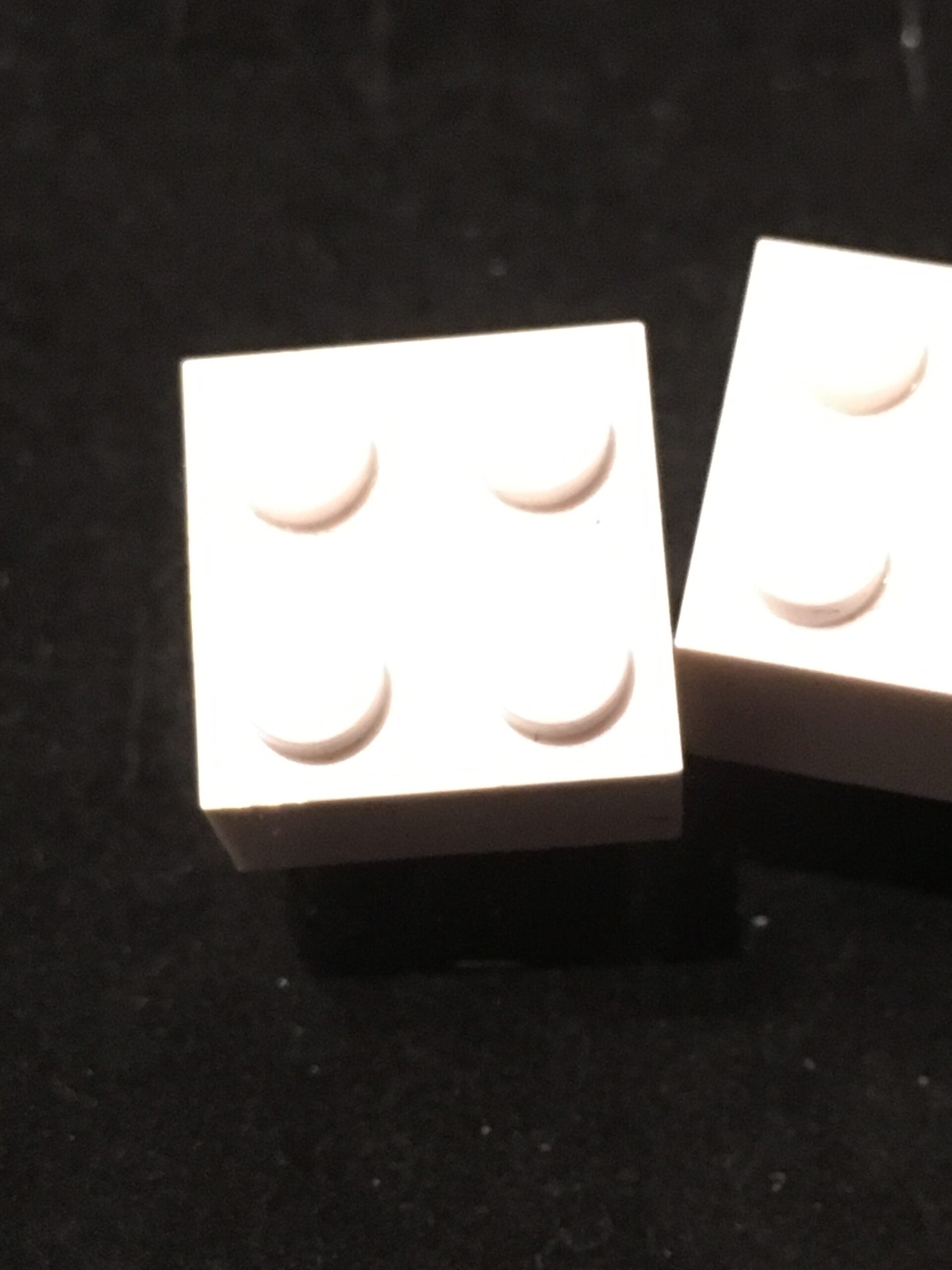 Manchetknopen Lego wit