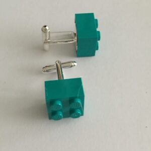 Manchetknopen Lego zeegroen