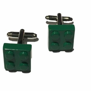 Manchetknopen Legosteen groen